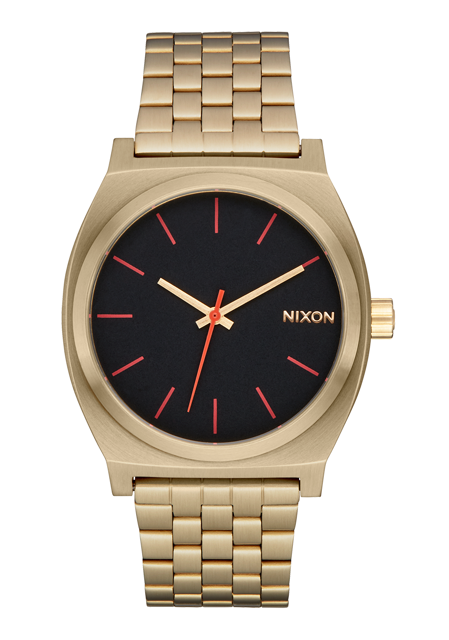 Time Teller - Yellow Gold / Black / Red View 1
