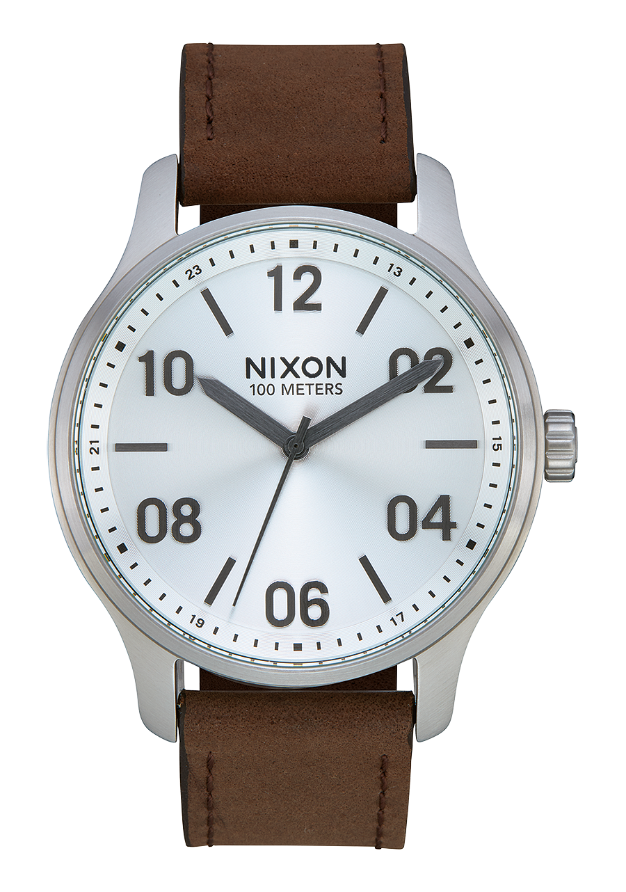 Patrol Leather - Silver / Brown View 1