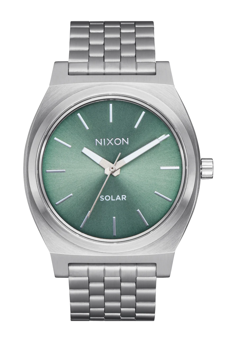 Time Teller Solar - Silver / Jade Sunray View 1