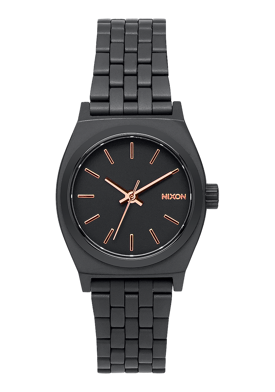 Small Time Teller - All Black / Rose Gold View 1