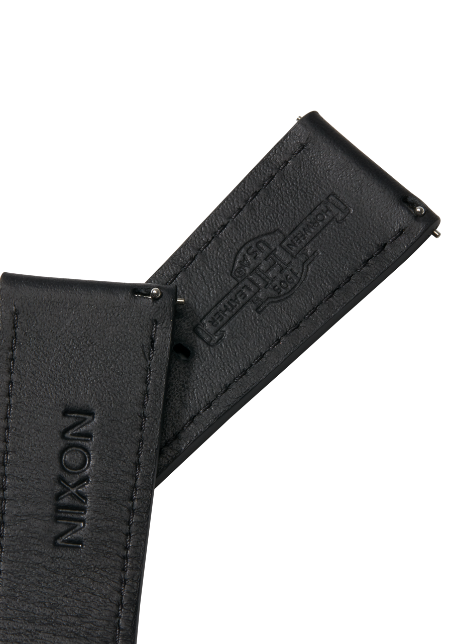 20mm Horween Leather Band - Black View 3