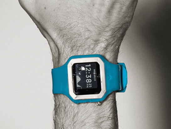 Man wearing the Nixon Supertide Surf watch