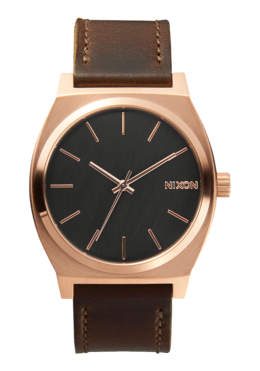 
Nixon Time Teller Watch - Analog - Rose Gold / Gunmetal / Brown - View 1