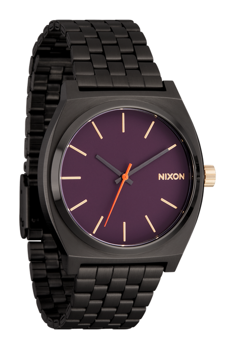 
Nixon Time Teller Watch - Analog - Gunmetal / Blackberry / Gold - View 2