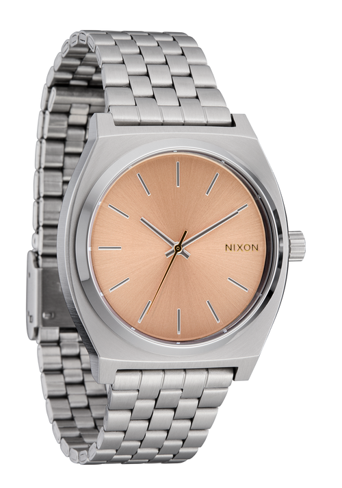 
Nixon Time Teller Watch - Analog - Silver / Coral - View 2