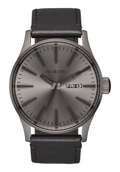 Sentry Leather - Gunmetal / Black