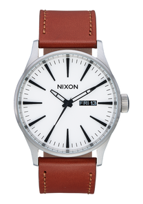 Sentry Leather - White Sunray / Saddle View 1