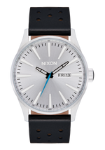 Sentry Leather - Chrome / Silver Sunray / Black