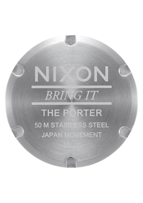 Porter Leather - Navy / Brown View 4