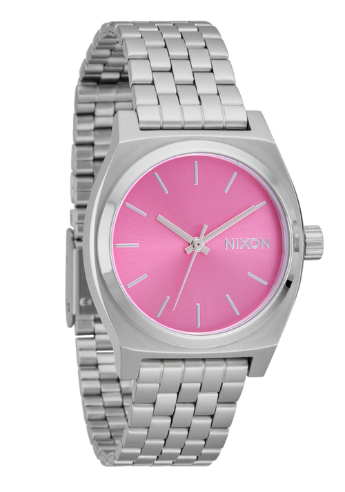 Medium Time Teller - Silver / Pink