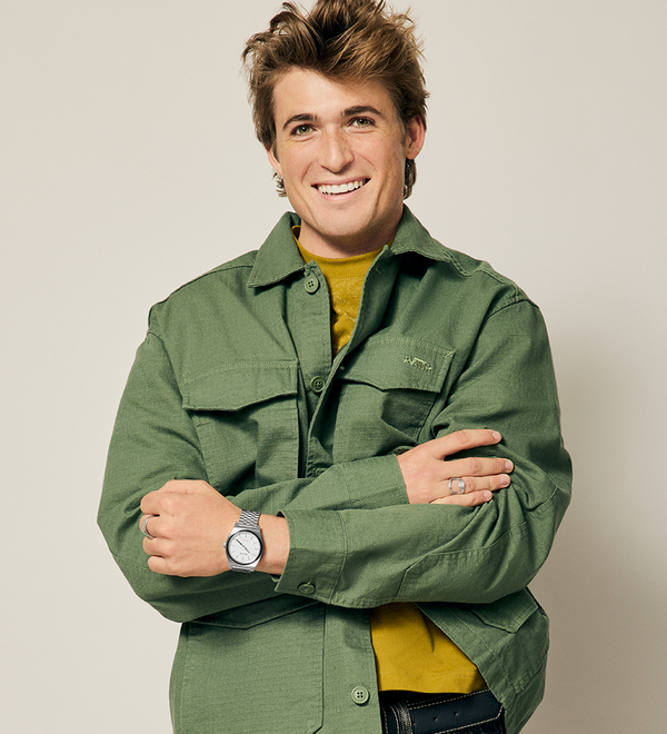 Time Teller Solar - Silver / White Lume