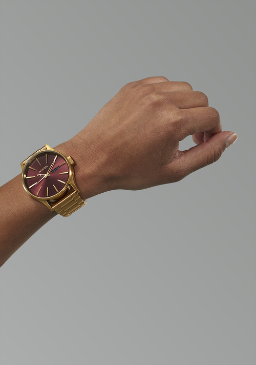 Sentry Stainless Steel - Oxblood Sunray / Gold