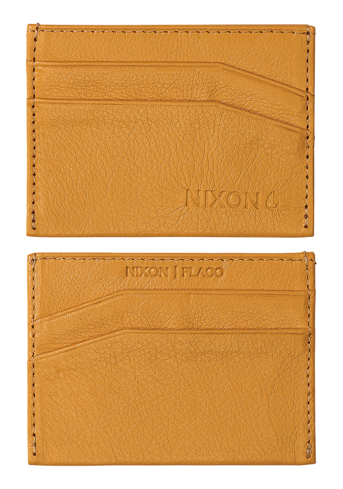 Flaco Leather Card Wallet - Yellow