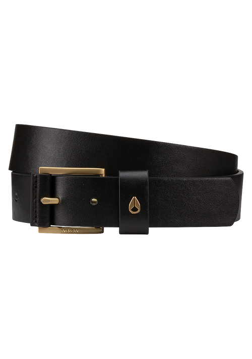 Americana Vegan Belt - Black / Gold