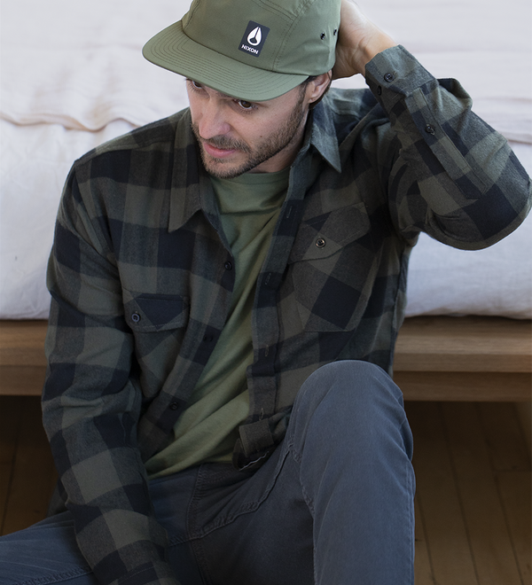 Mikey 5 Panel Hat - Olive