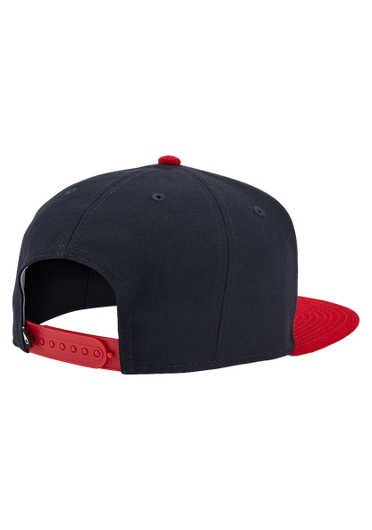 Society Snapback Hat - Navy / Red View 2