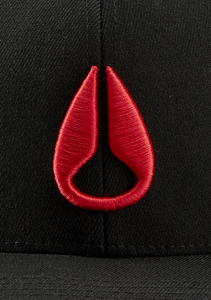 Deep Down Snapback - Black / Red View 4