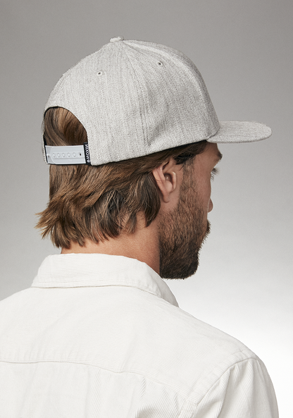 Deep Down Snapback - Heather Gray / White View 6