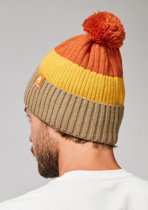 Schrader Pom Beanie - Vintage Orange Multi