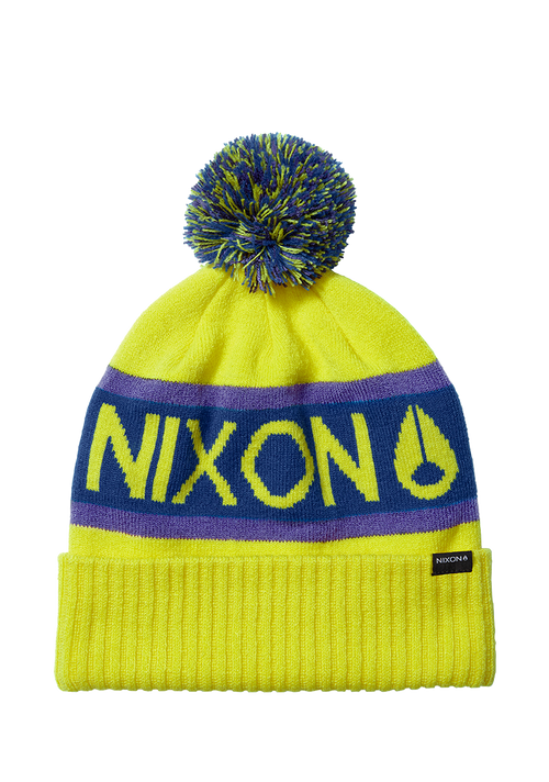 Teamster Beanie  II - Citron / Purple