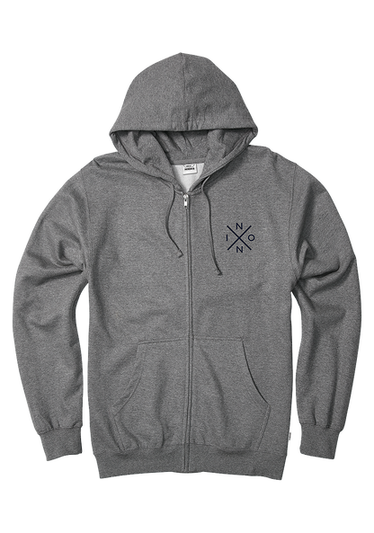 Spot Full Zip Hoodie - Dark Heather Gray View 1