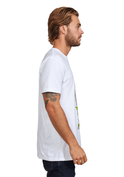 Warped Repreve® T-Shirt - White / Multi View 4