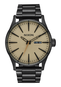 
Nixon Sentry Leather Band Watch - Band - Brown - View 3